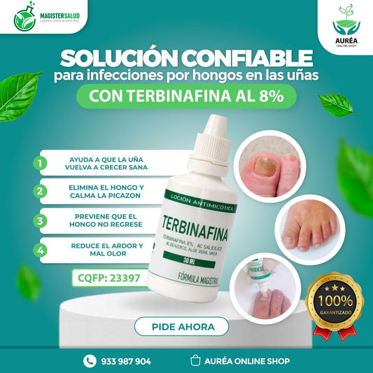 TERBINAFINA 8% + UREA 10% - LOCIÓN ANTIMICÓTICA