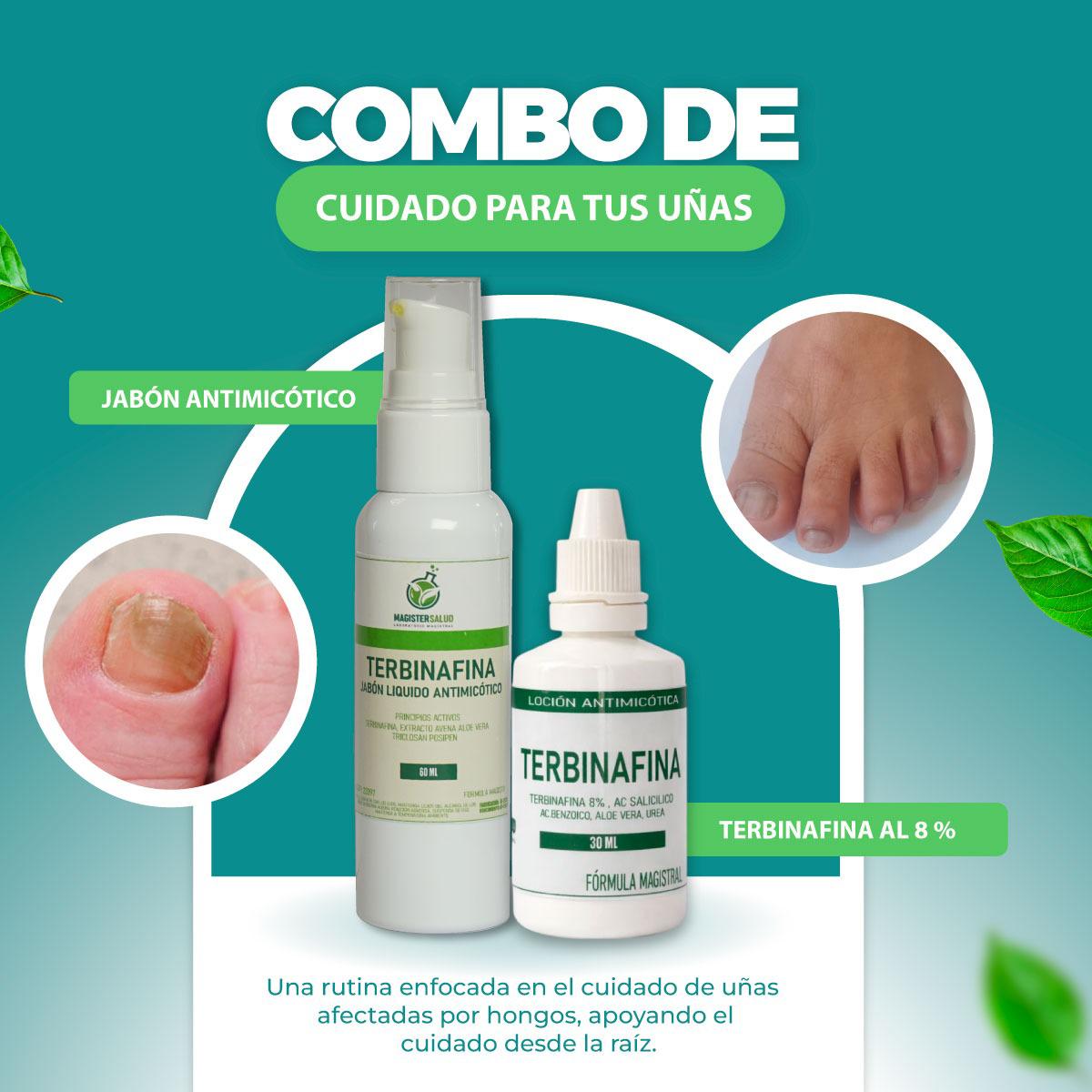 TERBINAFINA 8% + UREA 10% - LOCIÓN ANTIMICÓTICA